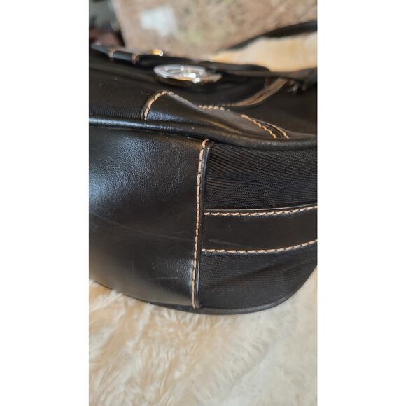 Etienne Aigner Black Shoulder Handbag with Front Pocket Design 80s - Picture 14 of 16